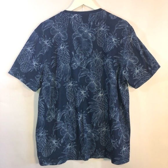 Tasso Elba Island Pacific Blue Tropical Short Sleeve T Shirt Size Large - Picture 6 of 11